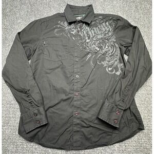 O'Neill Shirt Mens Medium Long Sleeve Button Up‎ Graphic Casual Modern